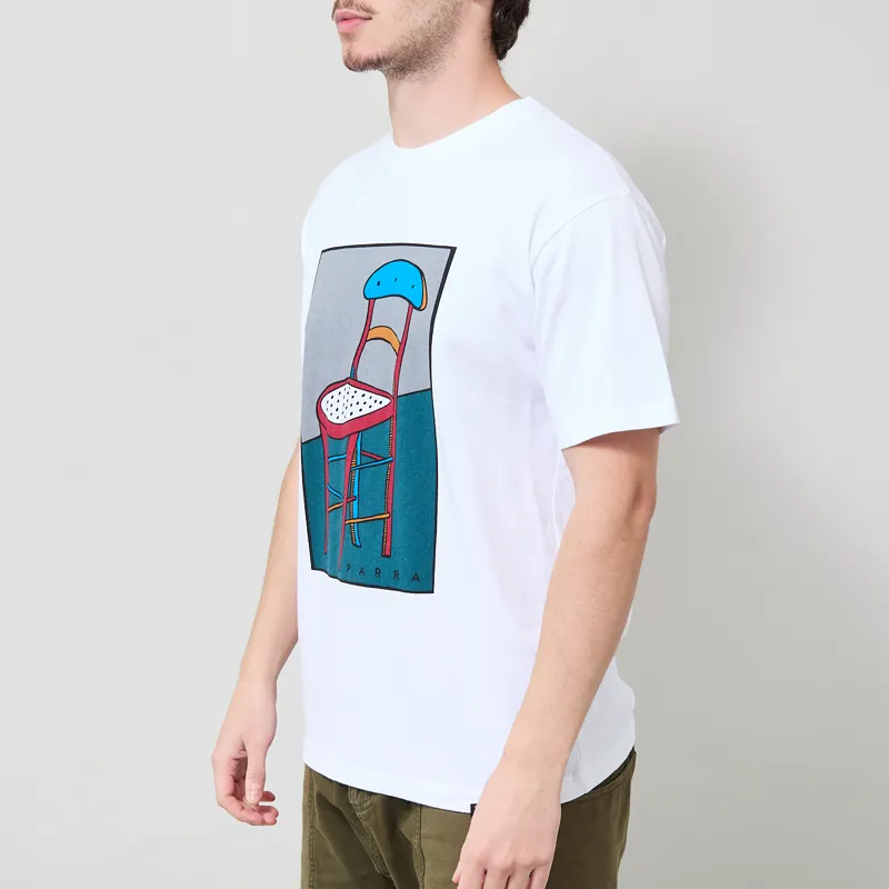 By Parra A Chair T Shirt White-1