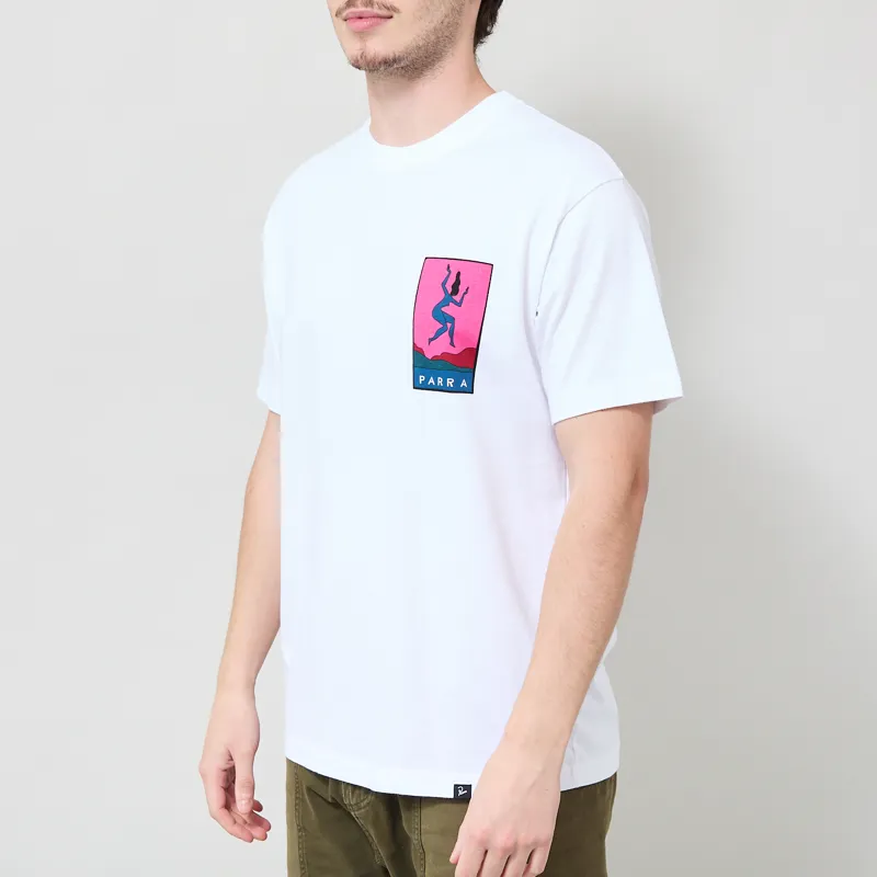 By Parra Not Listening T Shirt White-1