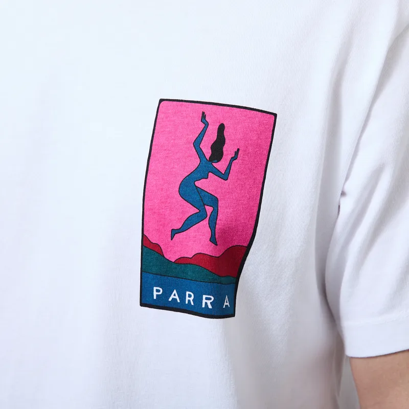 By Parra Not Listening T Shirt White-4