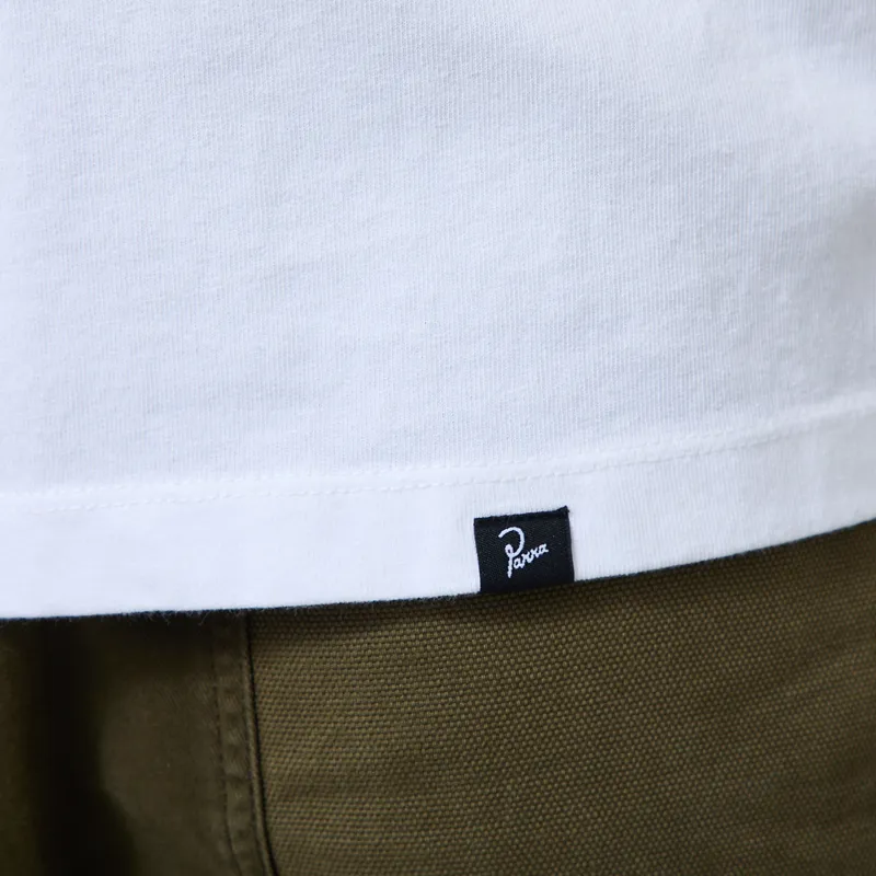 By Parra Not Listening T Shirt White-5