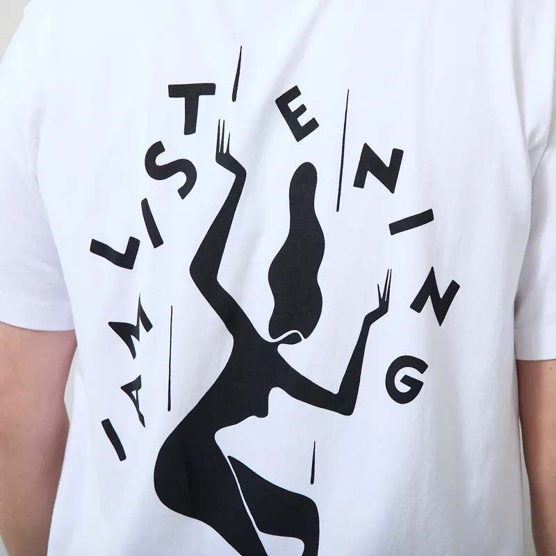 By Parra Not Listening T Shirt White-6