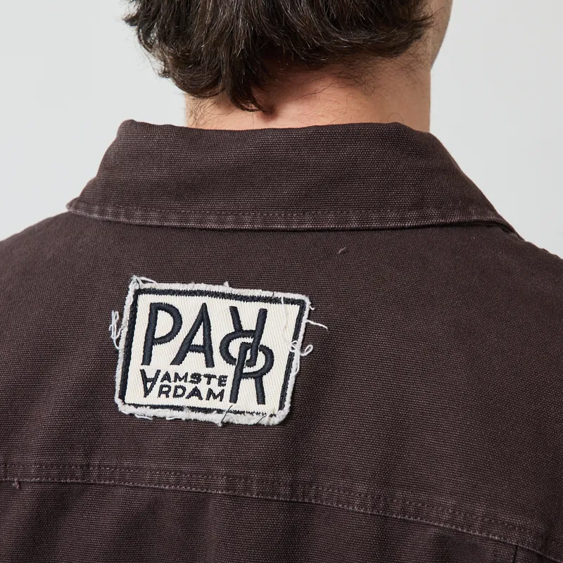 By Parra Non Loud Long Sleeve Shirt Dark Brown-8