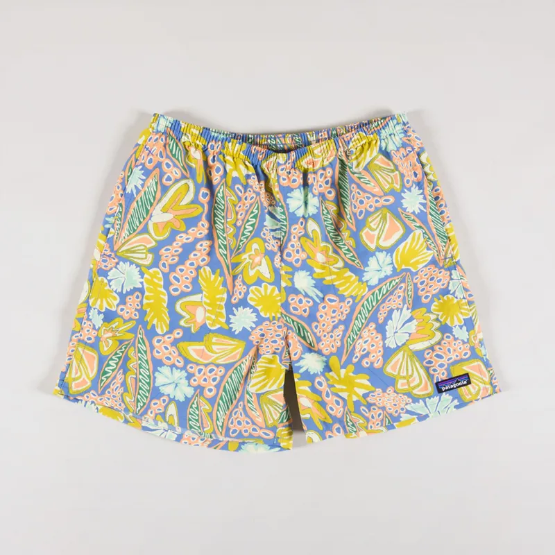 Patagonia Baggies Shorts 5 Inch Flourish Abundant Blue
