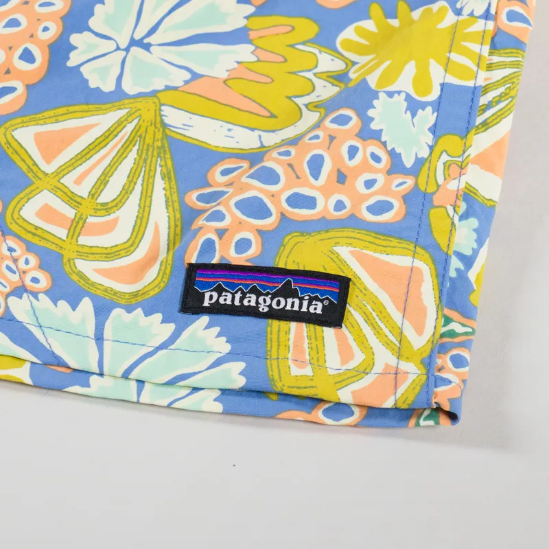 Patagonia Baggies Shorts 5 Inch Flourish Abundant Blue-4