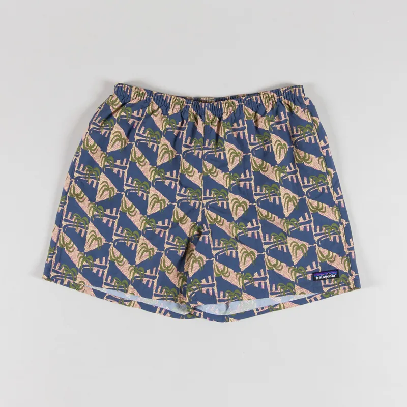 Patagonia Baggies Shorts 5 Inch Jaguar Geo Dolomite Blue