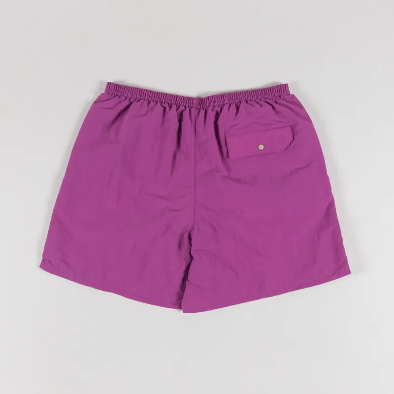 Patagonia Baggies Shorts 5 Inch 95 Oval Logo Faded Magenta-1
