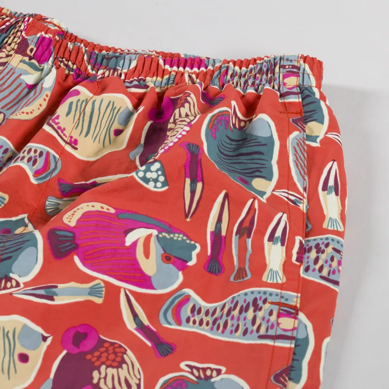 Patagonia Baggies Shorts 5 Inch Wrasse Pollinator Orange-4