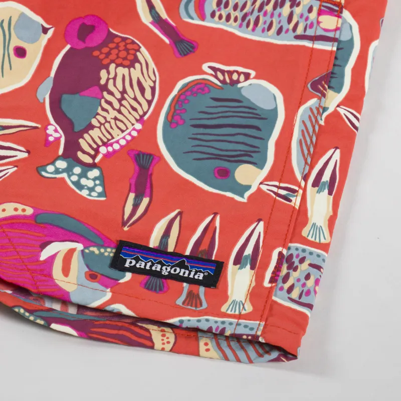 Patagonia Baggies Shorts 5 Inch Wrasse Pollinator Orange-6