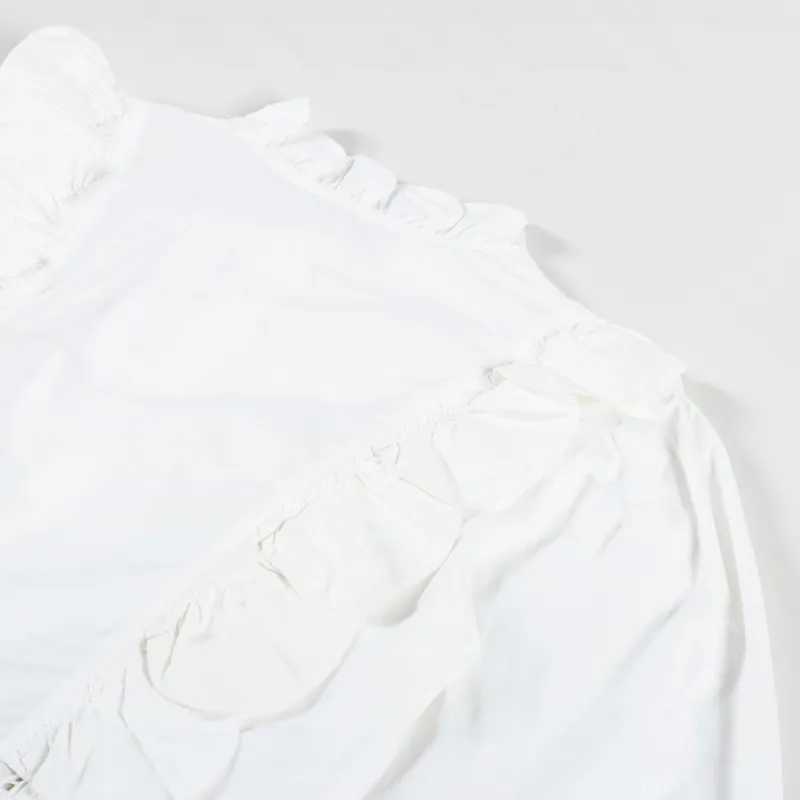 Stella Nova Womens Scallops Blouse White-7