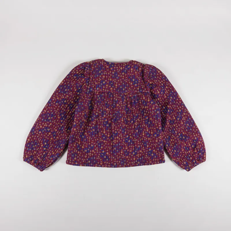 Stella Nova Womens Quilted Flower Printed Jacket Flower Mix-5