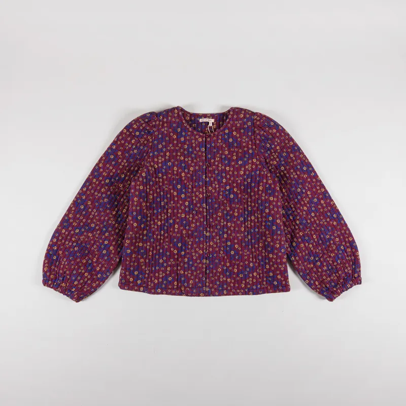 Stella Nova Womens Quilted Flower Printed Jacket Flower Mix-4