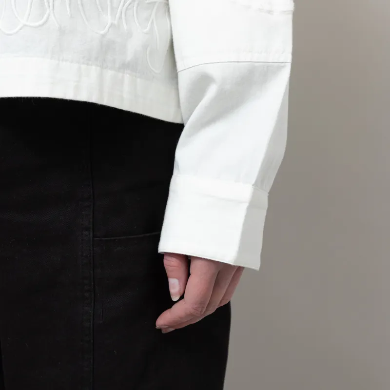 Stella Nova Womens Elements Embroidered Cotton Shirt White-11