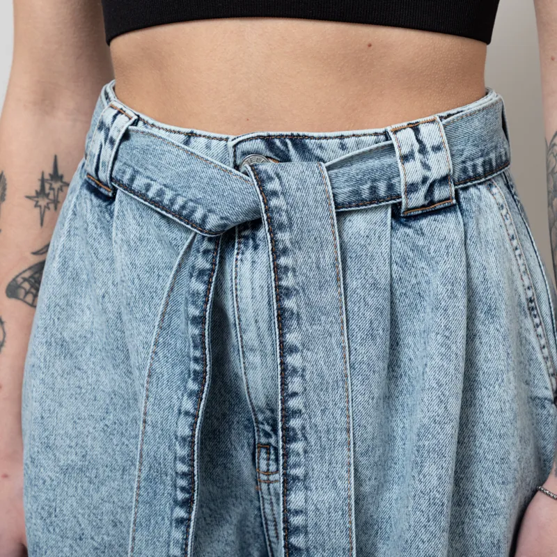 Stella Nova Womens Moon Washed Denim Shorts Blue-5