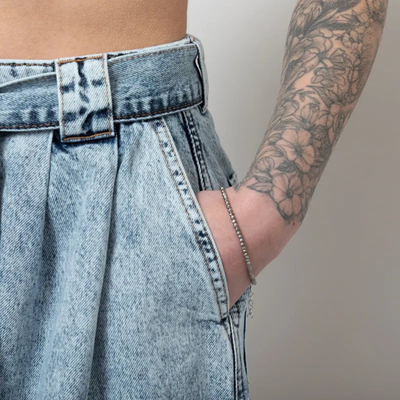 Stella Nova Womens Moon Washed Denim Shorts Blue-9