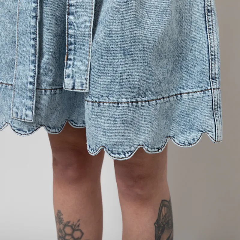 Stella Nova Womens Moon Washed Denim Shorts Blue-10