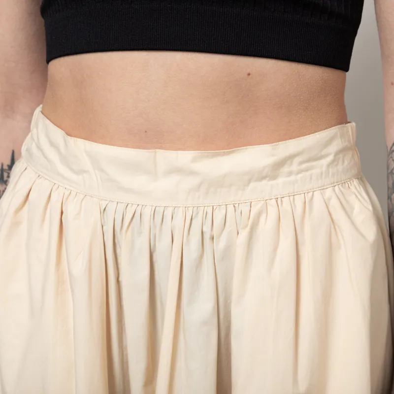 Stella Nova Womens Embroidered Midi Skirt Ivory-5