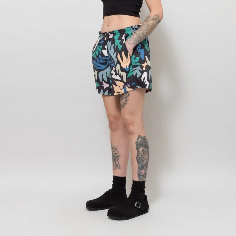 Patagonia Womens Baggies Shorts Kaleido Black-1