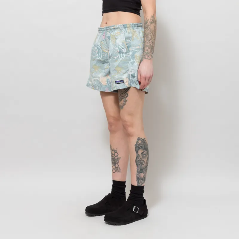 Patagonia Womens Baggies Shorts Moon Tripper Virtually Blue-1