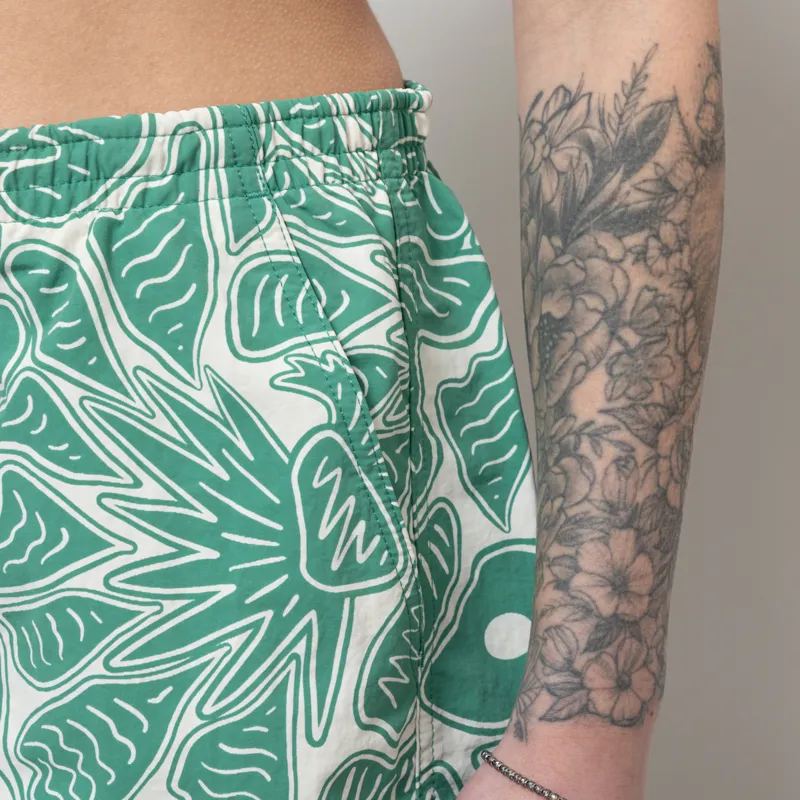 Patagonia Womens Baggies Shorts Bees Flowers Heartleaf Green-5