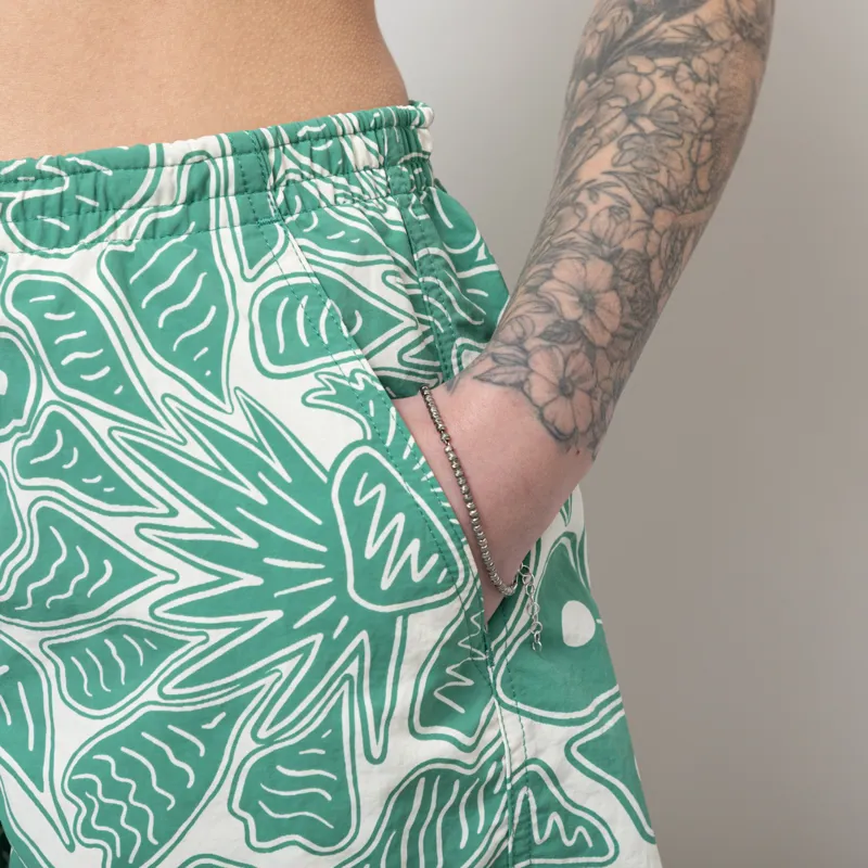 Patagonia Womens Baggies Shorts Bees Flowers Heartleaf Green-6