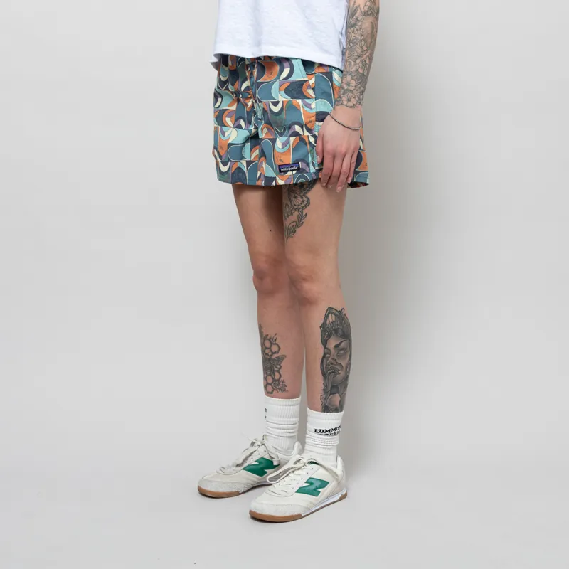 Patagonia Womens Baggies Shorts Swallowtail Geo Still Blue-1