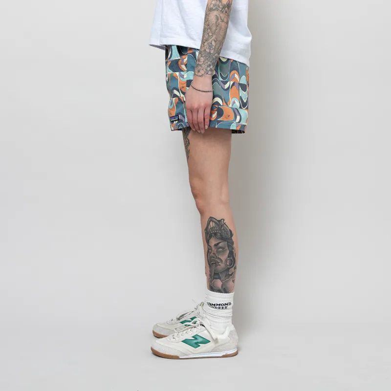 Patagonia Womens Baggies Shorts Swallowtail Geo Still Blue-2