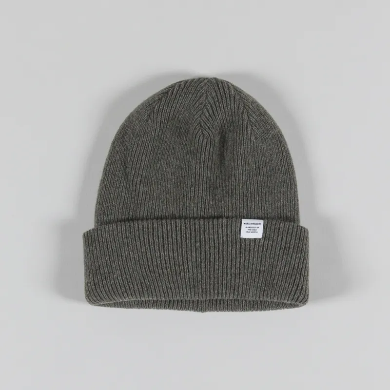 Norse Projects Beanie Ivy Green