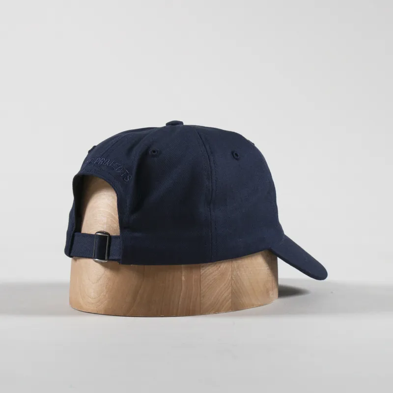 Norse Projects Felt N Twill Sports Cap Dark Navy-2