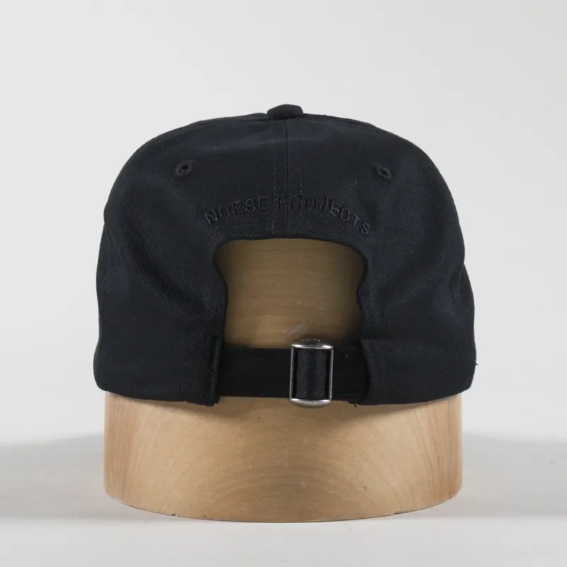 Norse Projects Felt N Twill Sports Cap Black-3