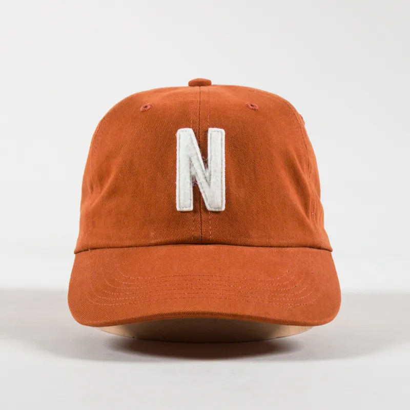Norse Projects Felt N Twill Sports Cap Burnt Ochre-1