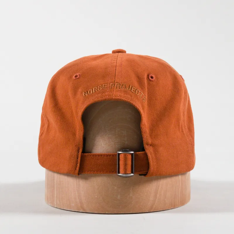 Norse Projects Felt N Twill Sports Cap Burnt Ochre-3