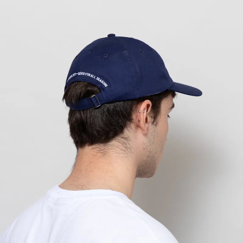 Norse Projects Twill 6 Panel Cap Workwear Blue-2