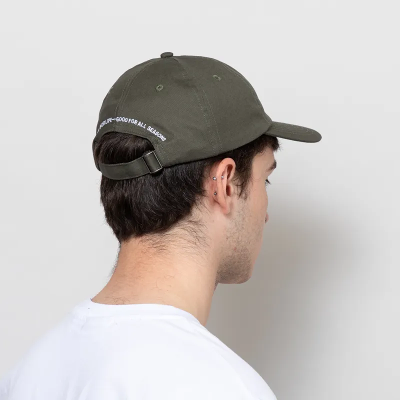 Norse Projects Twill 6 Panel Cap Ivory Green-2