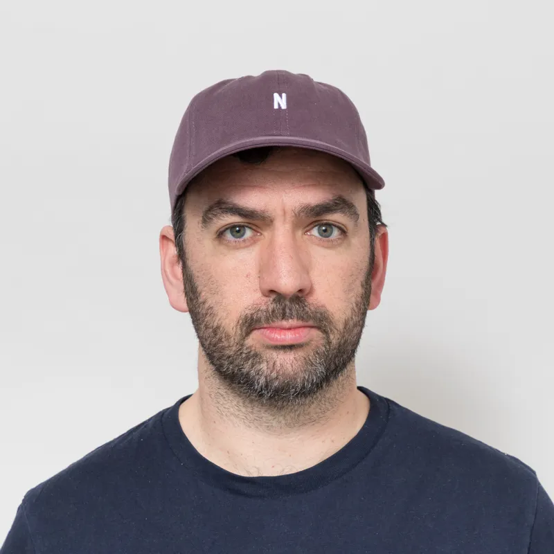 Norse Projects Twill Sports Cap Vintage Violet-1