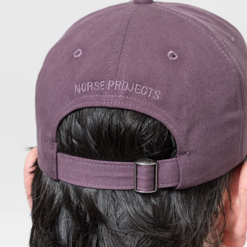 Norse Projects Twill Sports Cap Vintage Violet-4