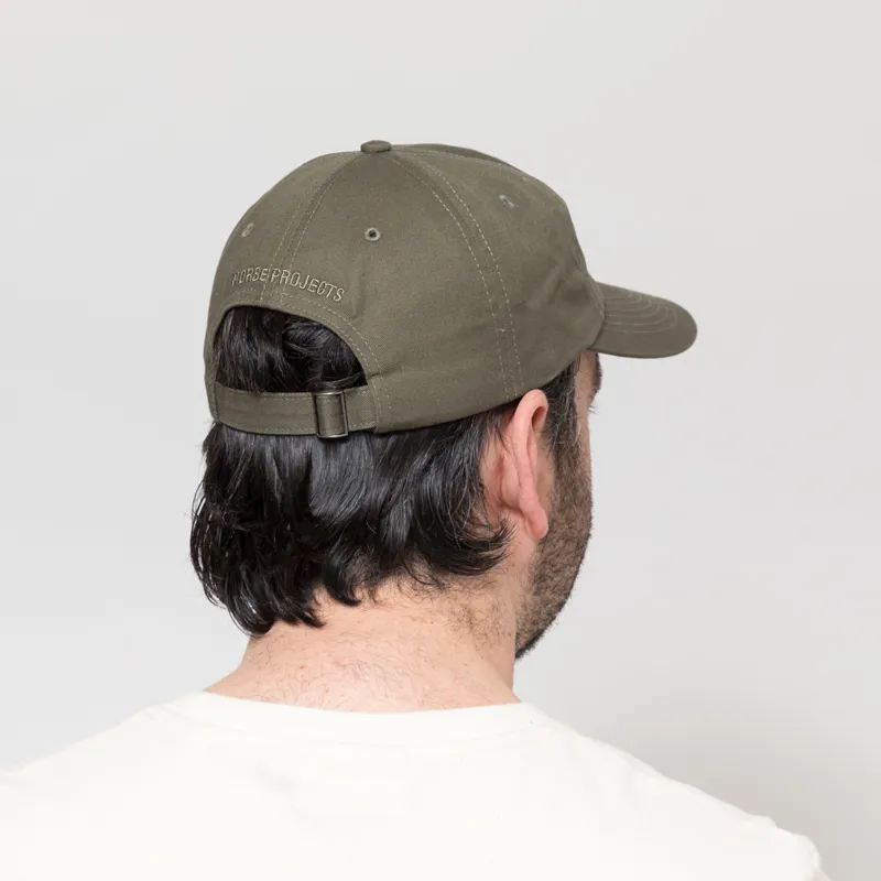 Norse Projects Twill Sports Cap Olive Night-2