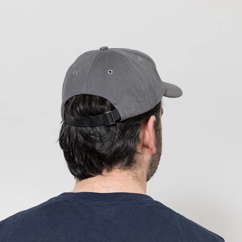 Norse Projects Bull Twill Denim 6 Panel Cap Graphite-2