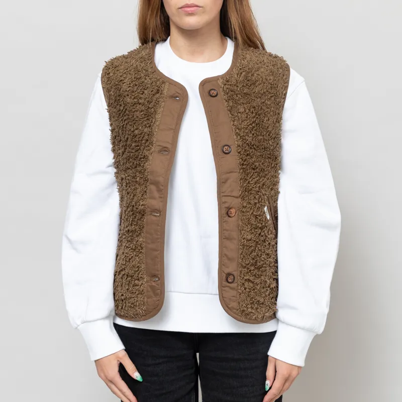 Basic Apparel Womens Ida Vest Capers Green-1