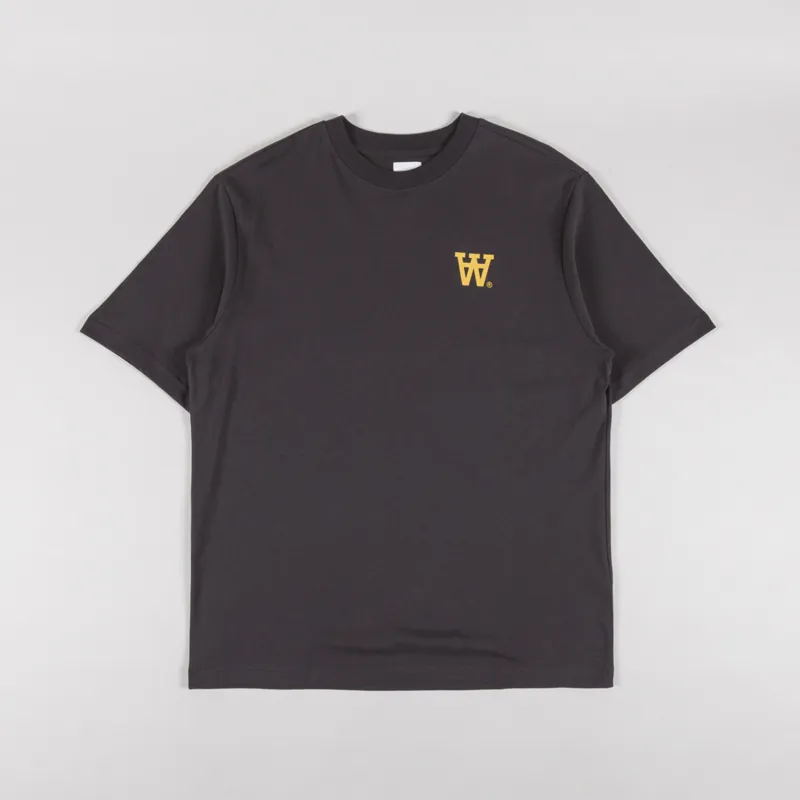 Double A by Wood Wood Ace Seal T Shirt Licorice-1