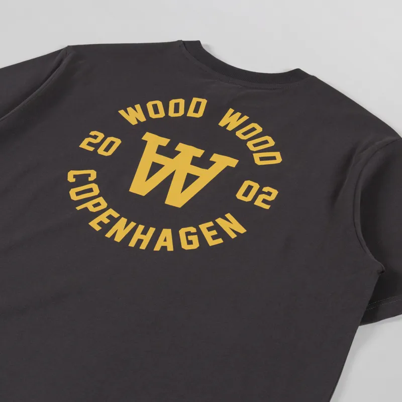 Double A by Wood Wood Ace Seal T Shirt Licorice-2