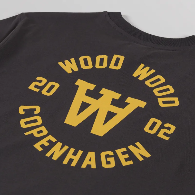 Double A by Wood Wood Ace Seal T Shirt Licorice-4