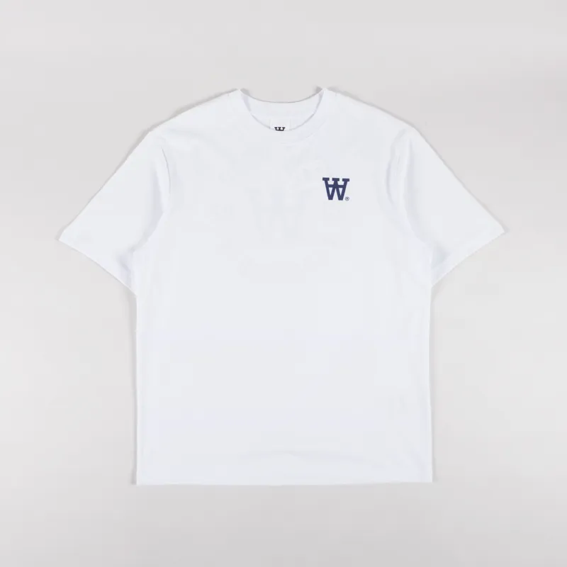 Double A by Wood Wood Ace Seal T Shirt Bright White-1