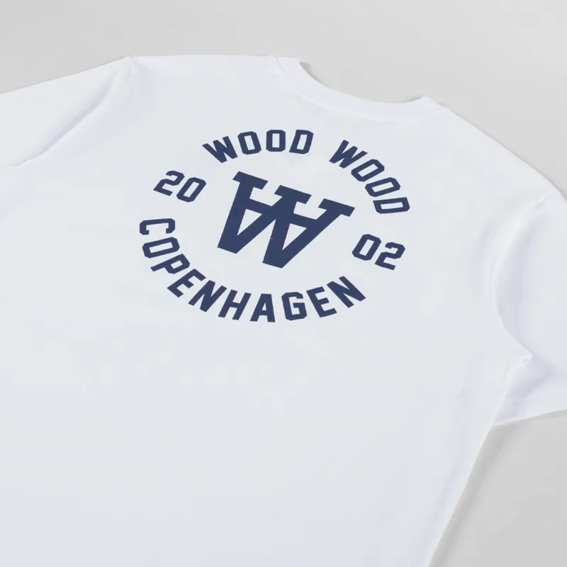 Double A by Wood Wood Ace Seal T Shirt Bright White-2
