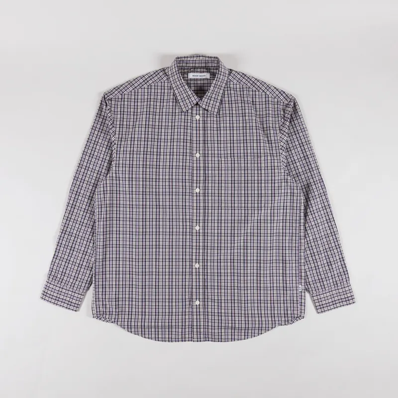 Wood Wood Carter Shirt Minimal Grey Check