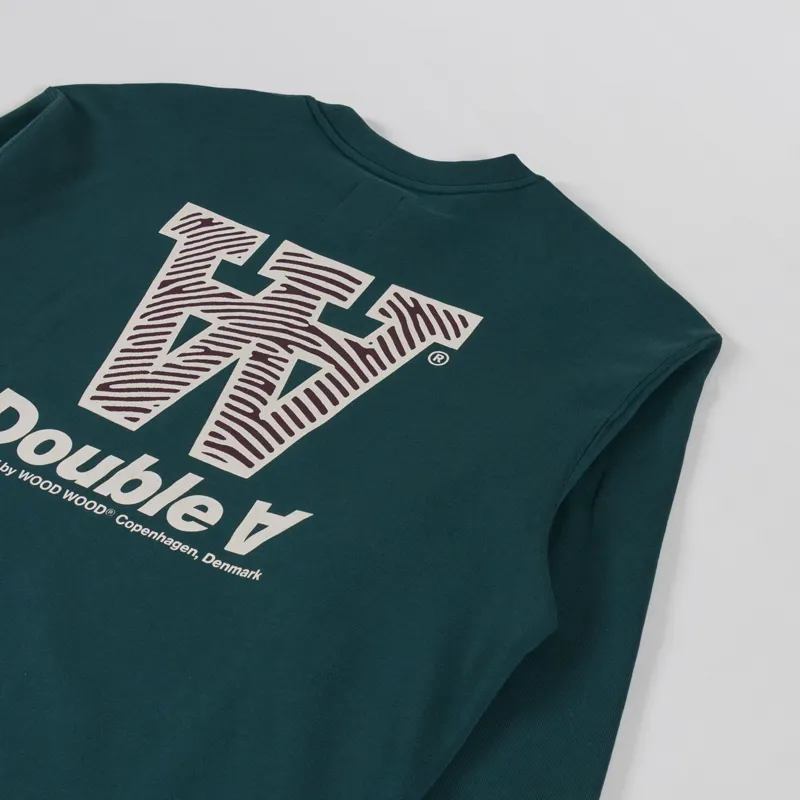 Double A by Wood Wood James Sweatshirt Green Gables-2