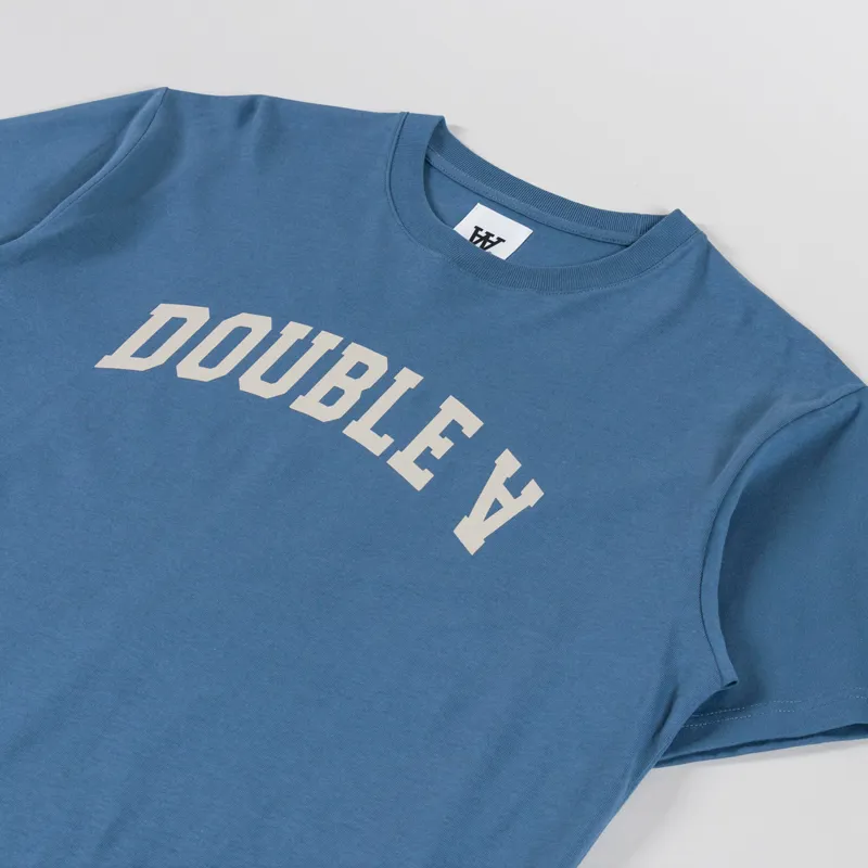 Double A by Wood Wood Ace Arch T Shirt Bluefin-1