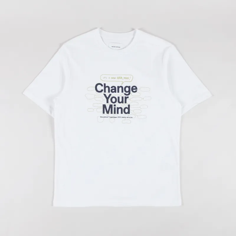 Wood Wood Bobby Change T Shirt Bright White