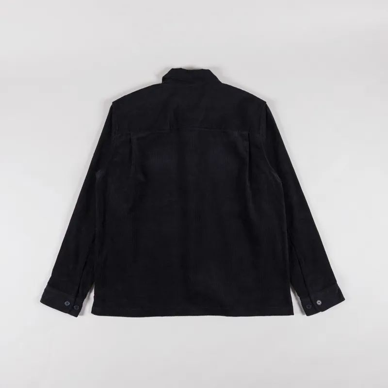Double A by Wood Wood Clay Overshirt Black Sand-1