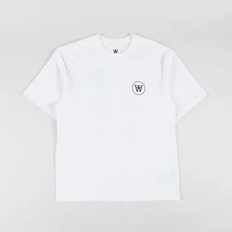 Double A by Wood Wood Liam T Shirt Bright White-1