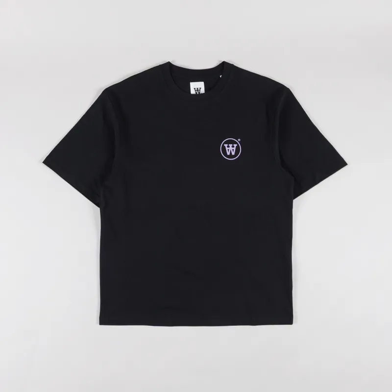 Double A by Wood Wood Liam T Shirt Black-1